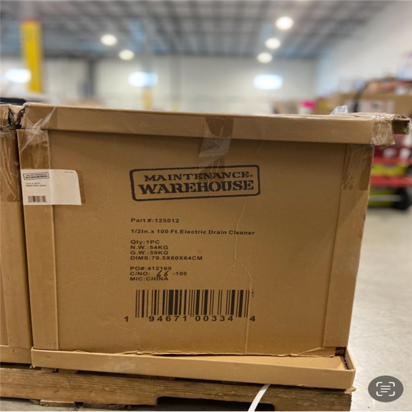 DALLAS LOCATION - Maintenance Warehouse® 1/2 In. X 100 Ft. Electric Drain Cleaner