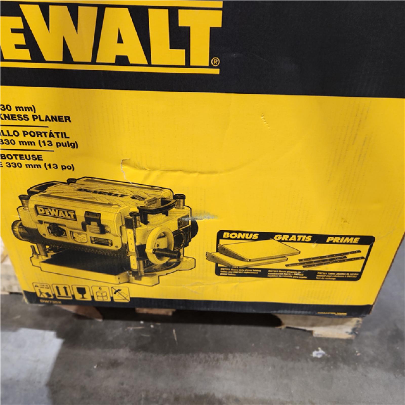 As-Is DEWALT 13-inch Three Knife Two Speed Thickness Planer