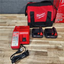HOUSTON LOCATION - AS-IS Milwaukee  18V Lithium-Ion Cordless Drill Driver/Impact Driver Combo Kit