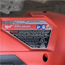 Houston Location AS-IS Milwaukee FUEL 18-Volt Lithium-Ion Brushless Cordless Gen II 18-Gauge Brad Nailer (Tool-Only)