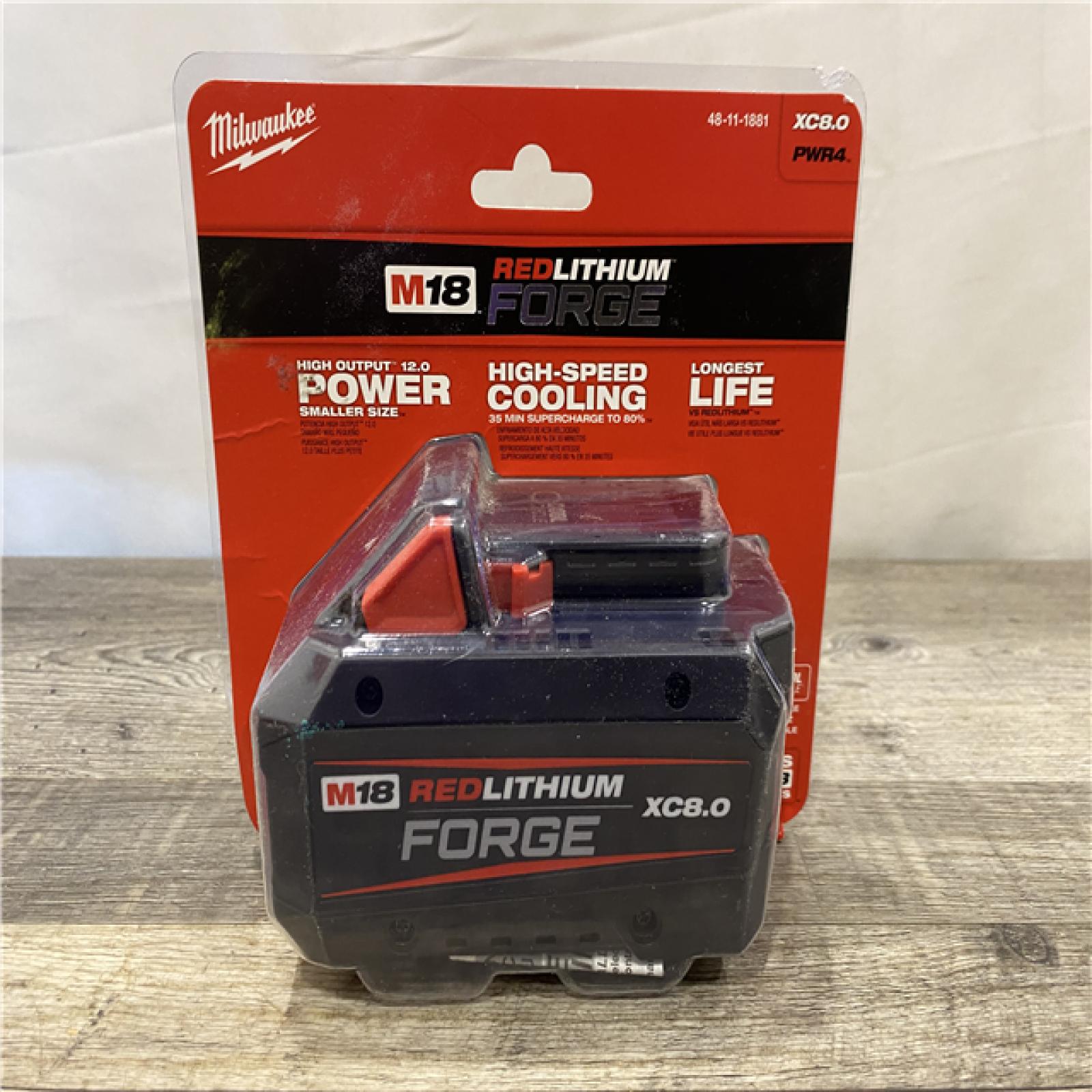 NEW - Milwaukee 18V Lithium-Ion REDLITHIUM FORGE XC 8.0 Ah Battery Pack
