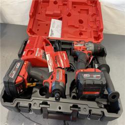 AS-IS - Milwaukee M18 FUEL 18V Lithium-Ion Brushless Cordless Hammer Drill and Impact Driver Combo Kit