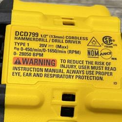 AS-IS DEWALT ATOMIC 20V Cordless 1/2 in. Compact Hammer Drill Kit