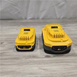 AS-IS Dewalt 20V MAX POWERSTACK Lithium-Ion Batteries and Charger Starter Kit (1.7 Ah/5 Ah) - DCBP315-2C