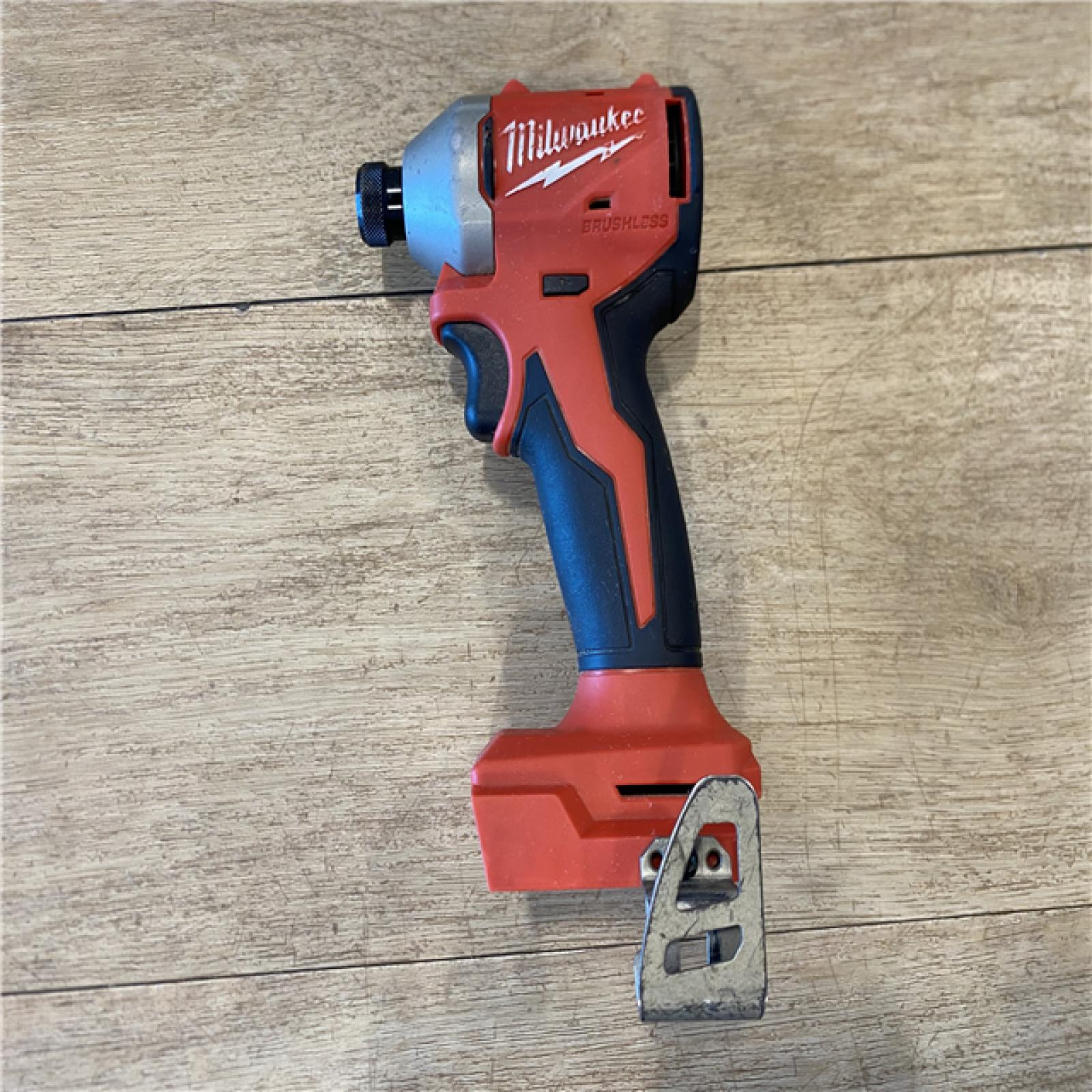 AS-IS Milwaukee  18V Lithium-Ion Brushless Cordless 1/4 in. Compact Impact Driver (Tool Only)