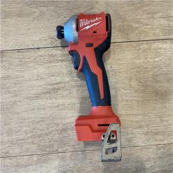 AS-IS Milwaukee  18V Lithium-Ion Brushless Cordless 1/4 in. Compact Impact Driver (Tool Only)