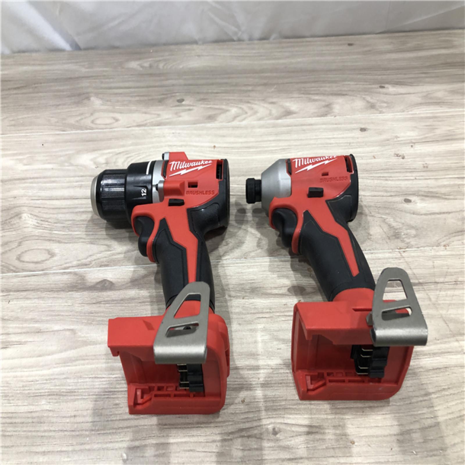 AS-IS Milwaukee M18 18V Lithium-Ion Cordless Compact Drill/Impact Combo Kit