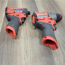 AS-IS  MILWAUKEE M12 Fuel Combo Rotomartillo 1/2 Y Llave De Impacto1/4 Nueva Generacion