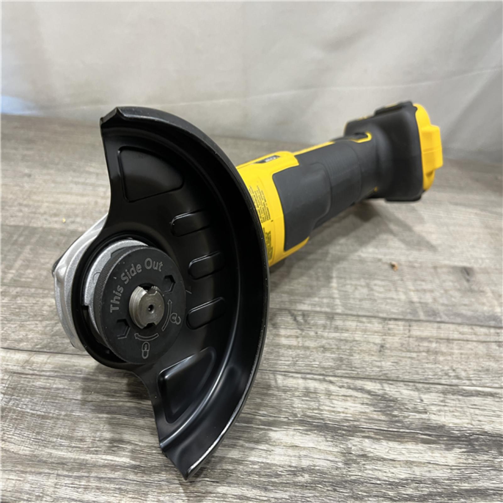 AS-IS DEWALT 20V MAX XR Cordless Brushless 4.5 in. Slide Switch Small Angle Grinder with Kickback Brake (Tool Only)