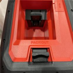 AS-IS Milwaukee Lithium-Ion Cordless PACKOUT Jobsite Radio/Speaker with Built-In Charger