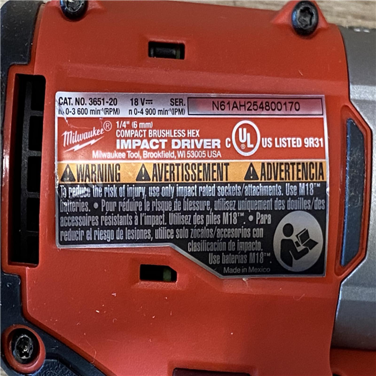 AS-IS Milwaukee 18-Volt Lithium-Ion Brushless Cordless (4-Tool) Combo Kit