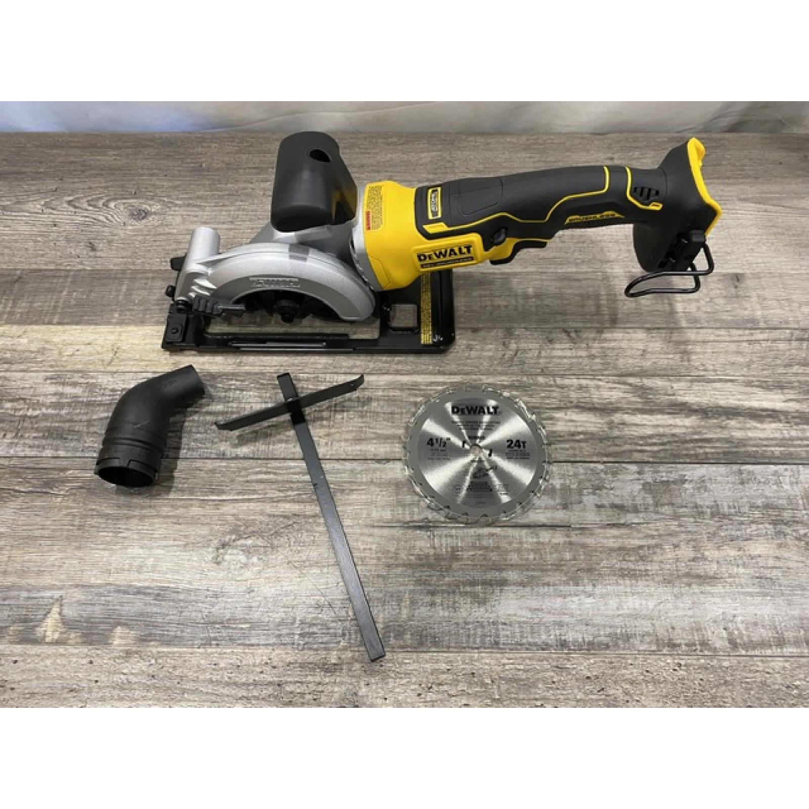 AS-IS DEWALT ATOMIC 20V MAX Cordless Brushless 4-1/2 in. Circular Saw (Tool Only)