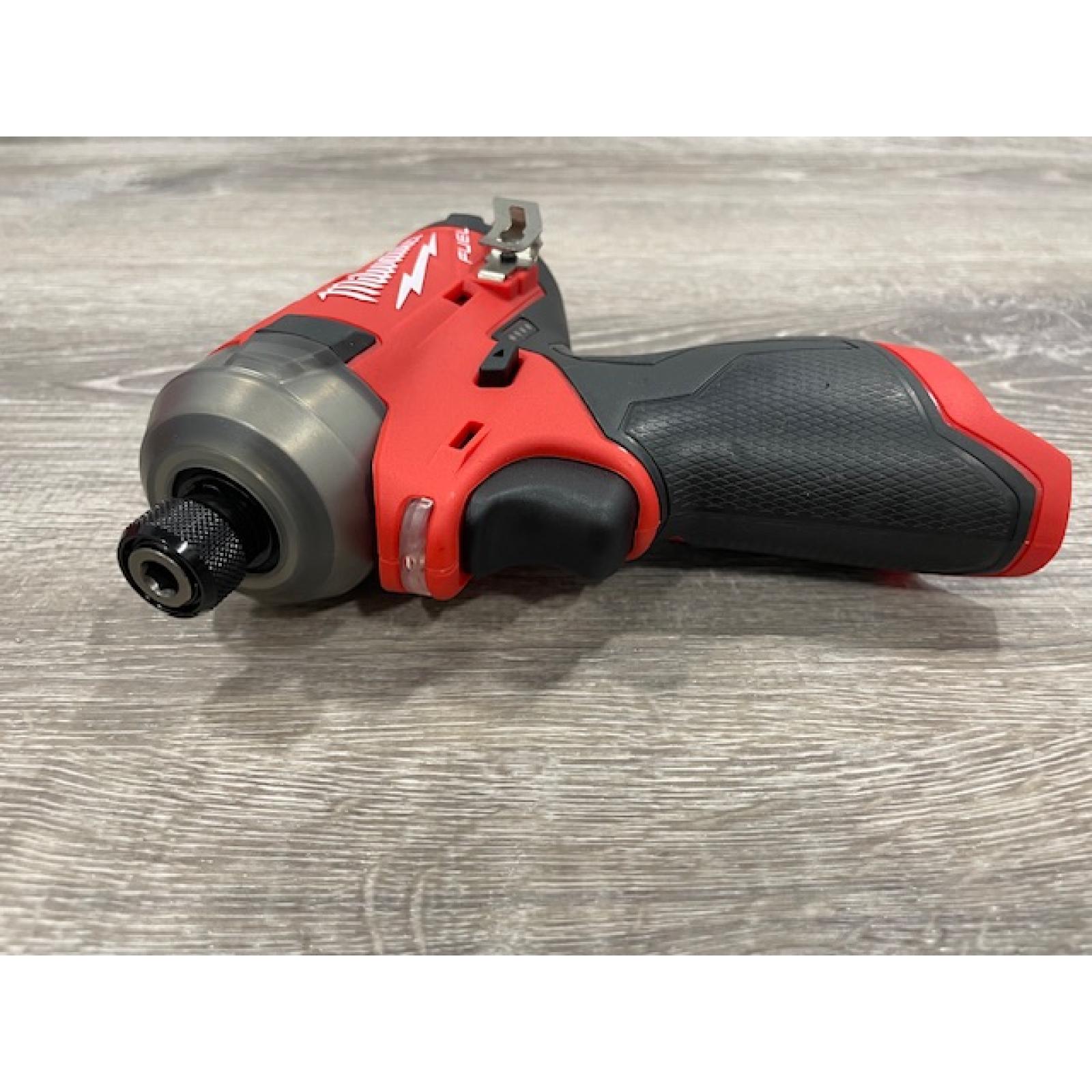 AS-IS Milwaukee FUEL SURGE 12V Lithium-Ion Brushless Cordless 1/4 in. Hex Impact Driver Compact Kit