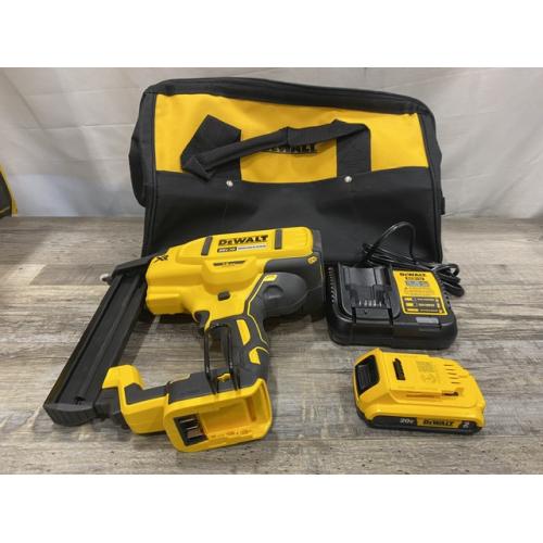 AS-IS DEWALT 20V MAX XR Lithium-Ion Cordless 18-Gauge Narrow Crown Stapler Kit