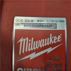 AS-IS Milwaukee 18V Lithium-Ion Cordless 6-1/2 in. Circular Saw (Tool-Only)