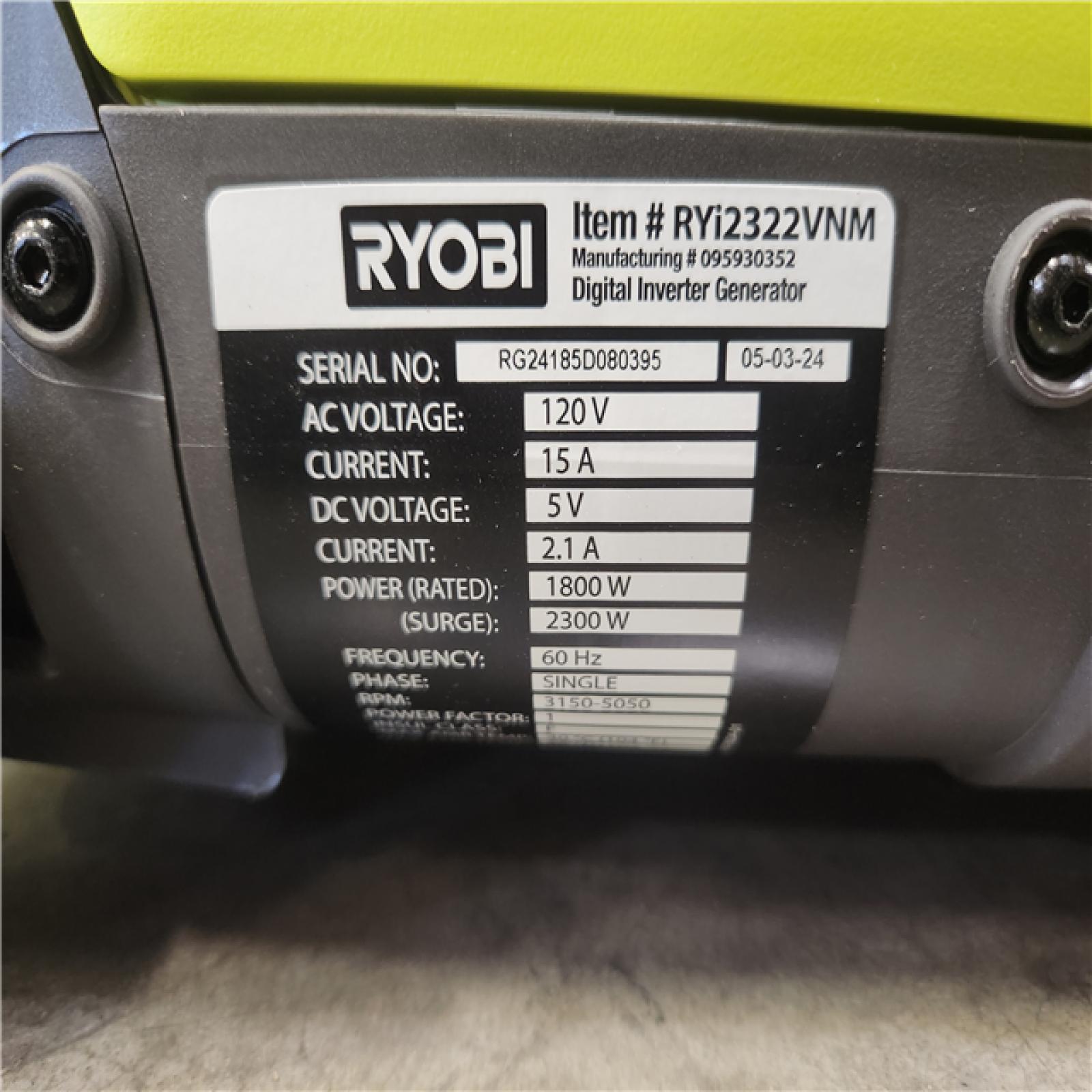 Phoenix NEW RYOBI 2 300-Watt Recoil Start Bluetooth Super Quiet Gasoline Powered Digital Inverter Generator with CO Shutdown Sensor