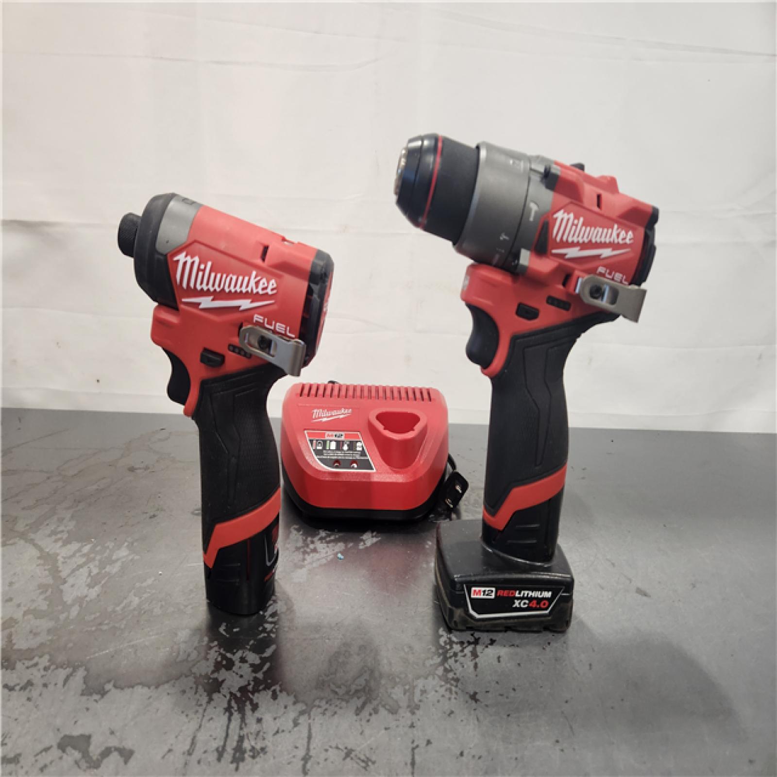 AS-IS- Milwaukee Brushless Hammer Drill and Impact Driver Combo Kit