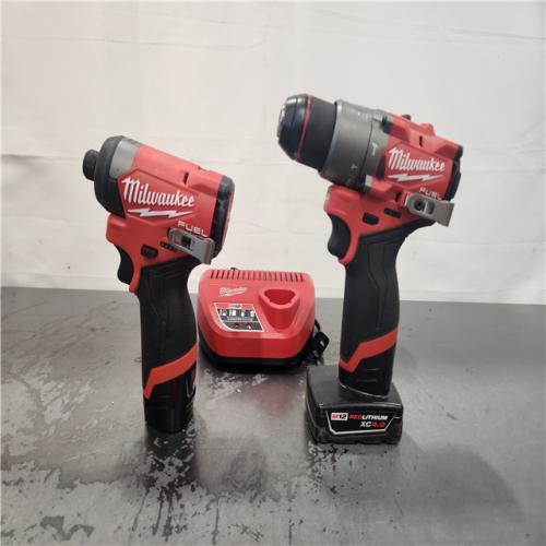 AS-IS- Milwaukee Brushless Hammer Drill and Impact Driver Combo Kit