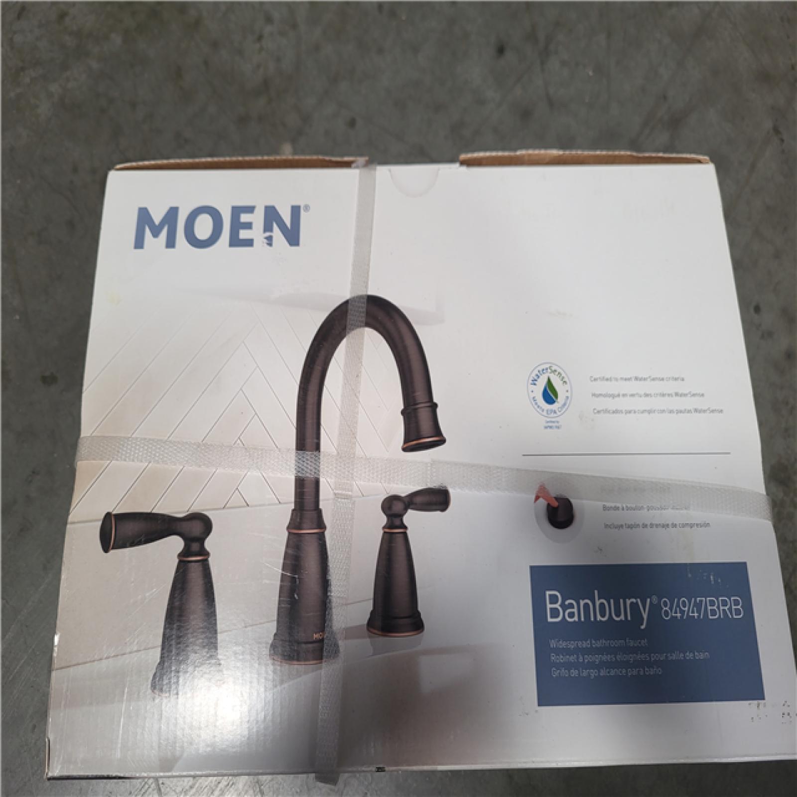 CALIFORNIA AS-IS MOEN BANBURY 8 IN. DOUBLE HANDLE FAUCET