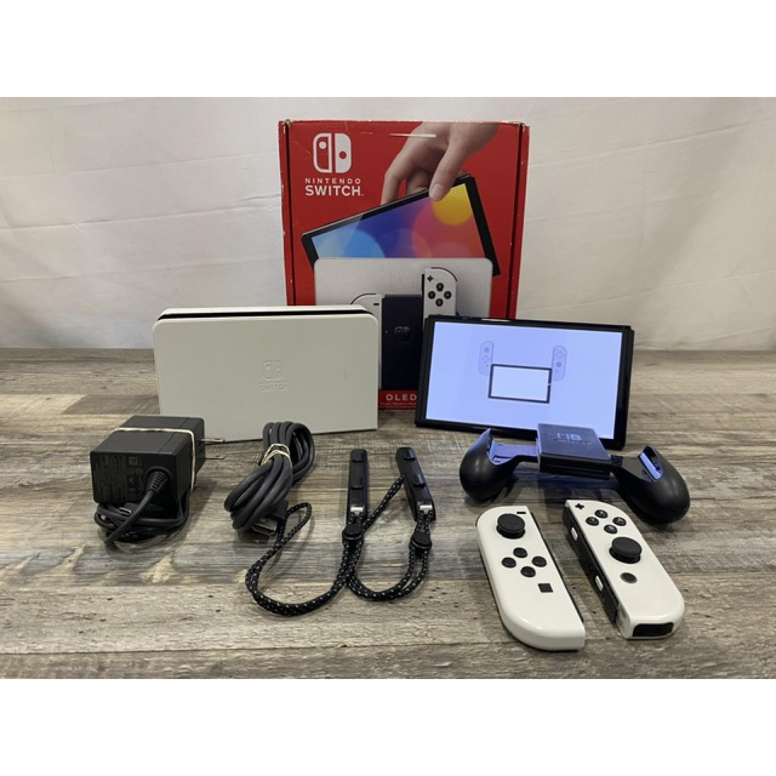 AS-IS Nintendo Switch OLED Console with White Joy-Con