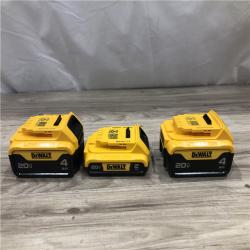 AS-IS DeWalt 20V MAX Lithium-Ion 2.0 Ah and (2) 4.0 Ah Battery Packs (3-Pack)
