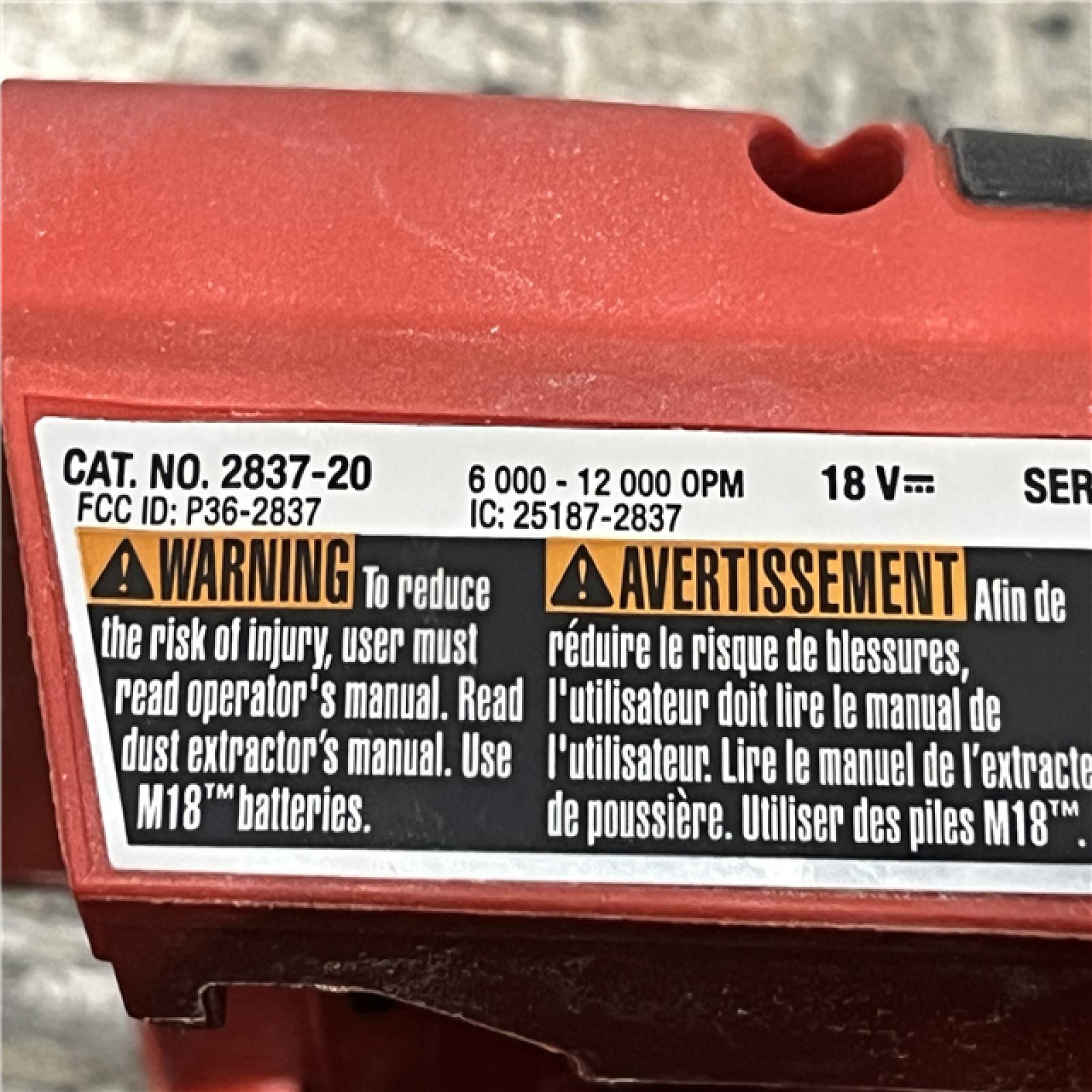 AS-IS Milwaukee 18V Lithium-Ion Brushless Cordless FUEL 5 in. Random Orbit Sander (Tool-Only)