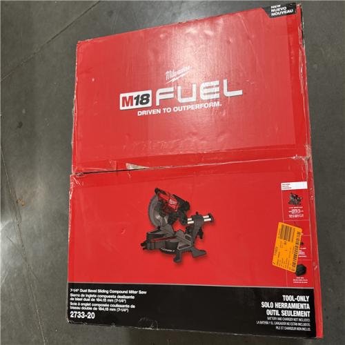 California AS-IS Milwaukee 7-1/4 Dual Bevel Sliding Compound Miter Saw (Tool Only)
