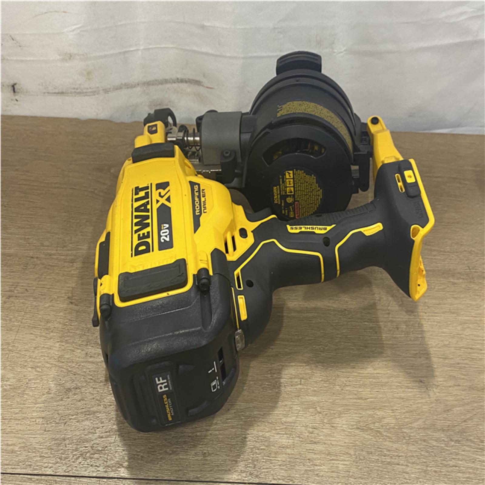 AS-IS DEWALT 20V MAX 15-Degree Electric Cordless Roofing Nailer (Tool Only)