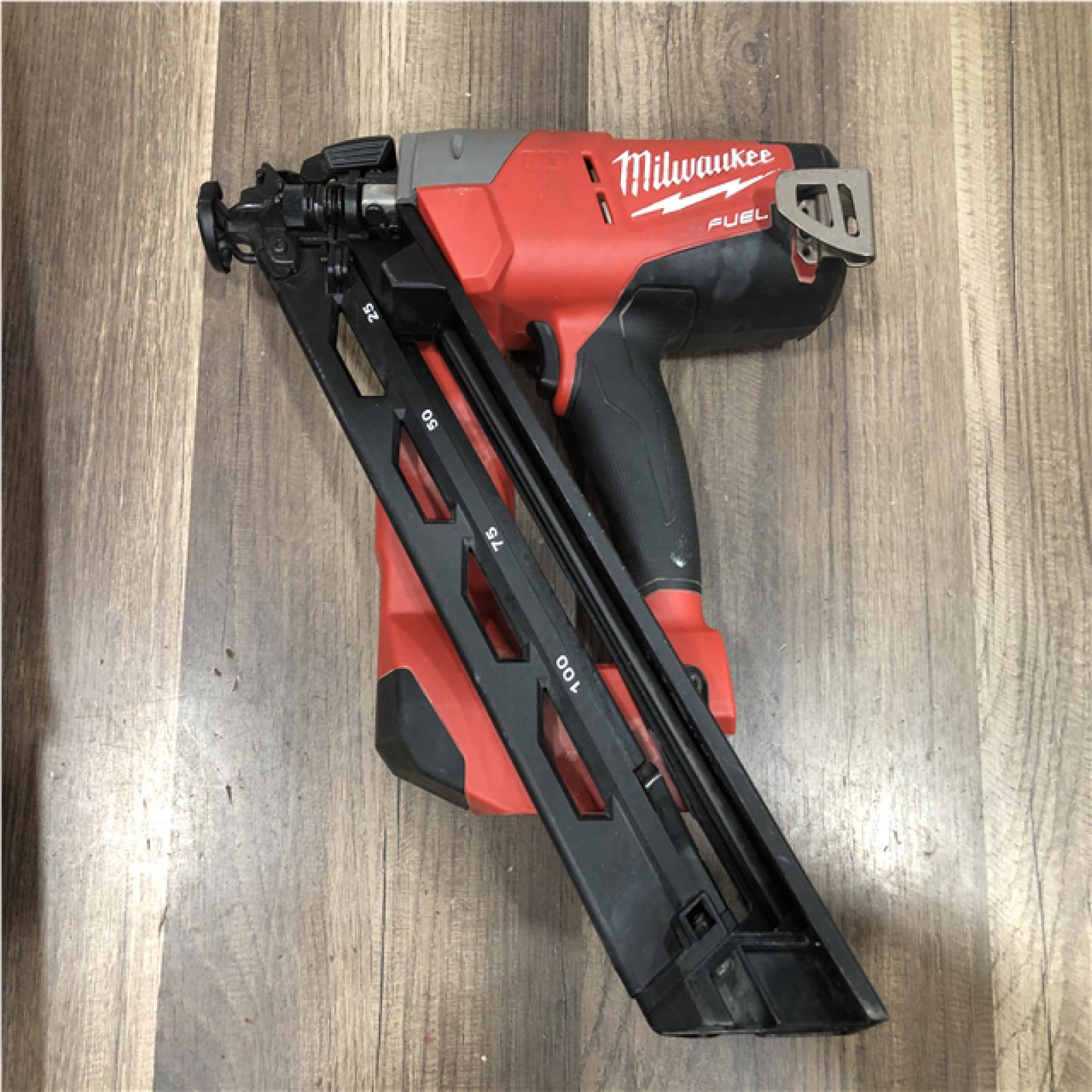 AS-IS Milwaukee Cordless 15-Gauge Angled Finish Nailer with a 5.0ah battery
