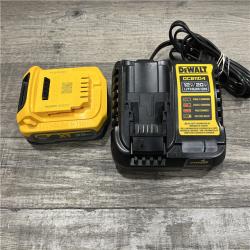 AS-IS DEWALT 20V MAX XR POWERSTACK Lithium-Ion Battery Starter Kit with 3.5Ah Battery and Charger
