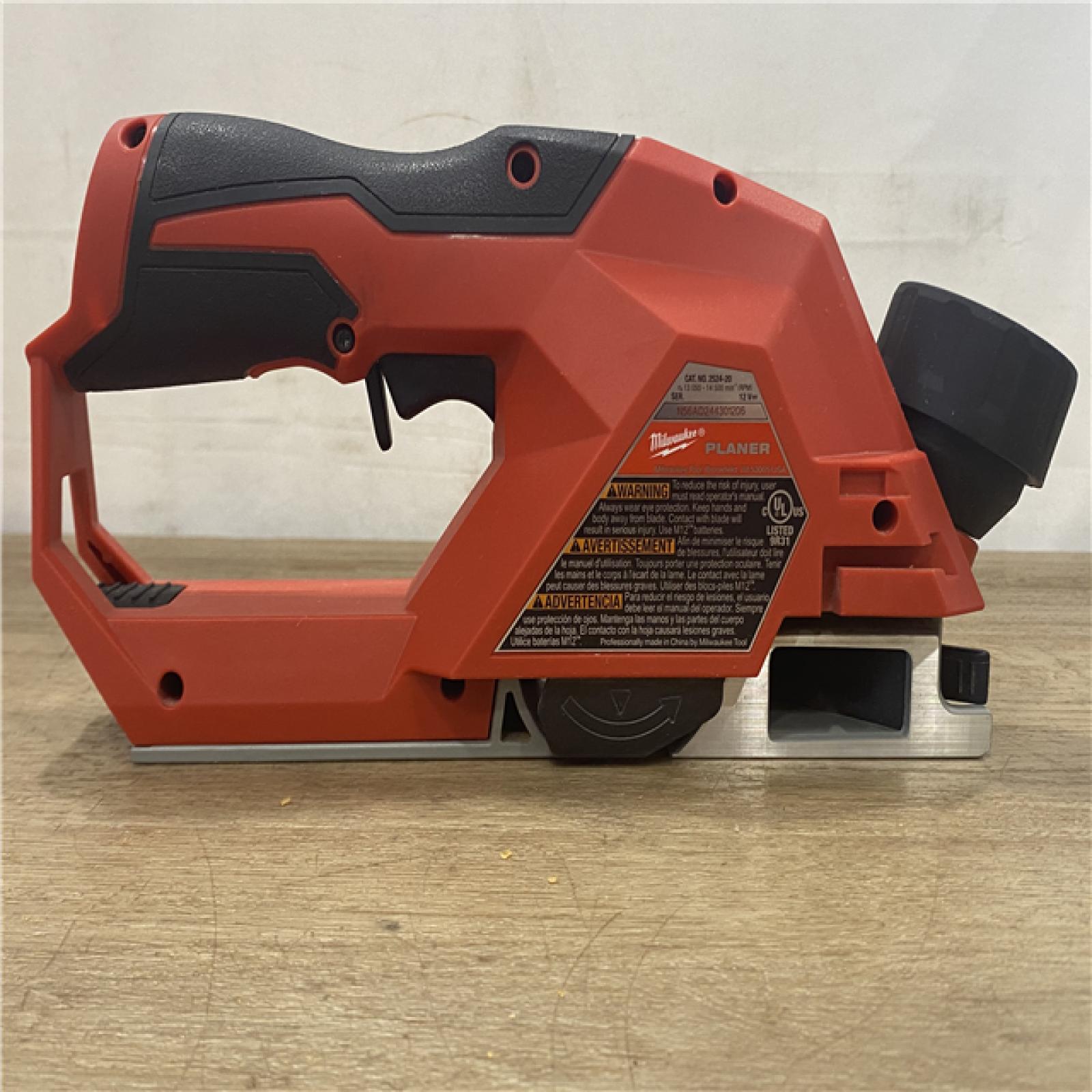 AS-IS M12 12V Lithium-Ion Brushless Cordless 2 in. Planer (Tool-Only)