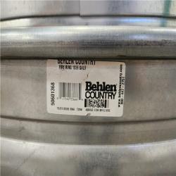 Phoenix Location Behlen Country 36 in. x 12 in. Round Galvanized Steel Wood Fire Ring Pallet