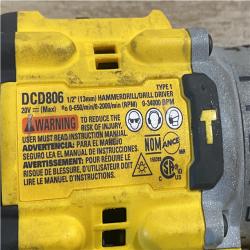 AS-IS DEWALT 20V XR Brushless Cordless 1/2 in. Hammer Drill (Tool-Only)