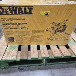 NEW DEWALT 15 Amp Corded 12 in. Double Bevel Sliding Compound Miter Saw, Blade Wrench and Material Clamp
