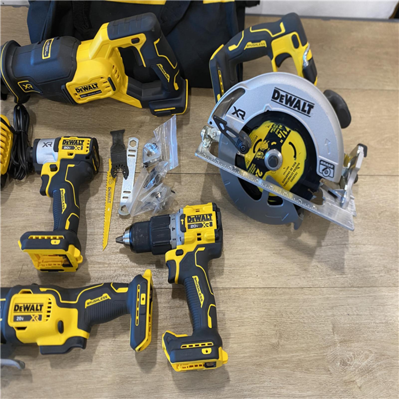 AS-IS DEWALT 20V Lithium-Ion Cordless 5-Tool Combo Kit
