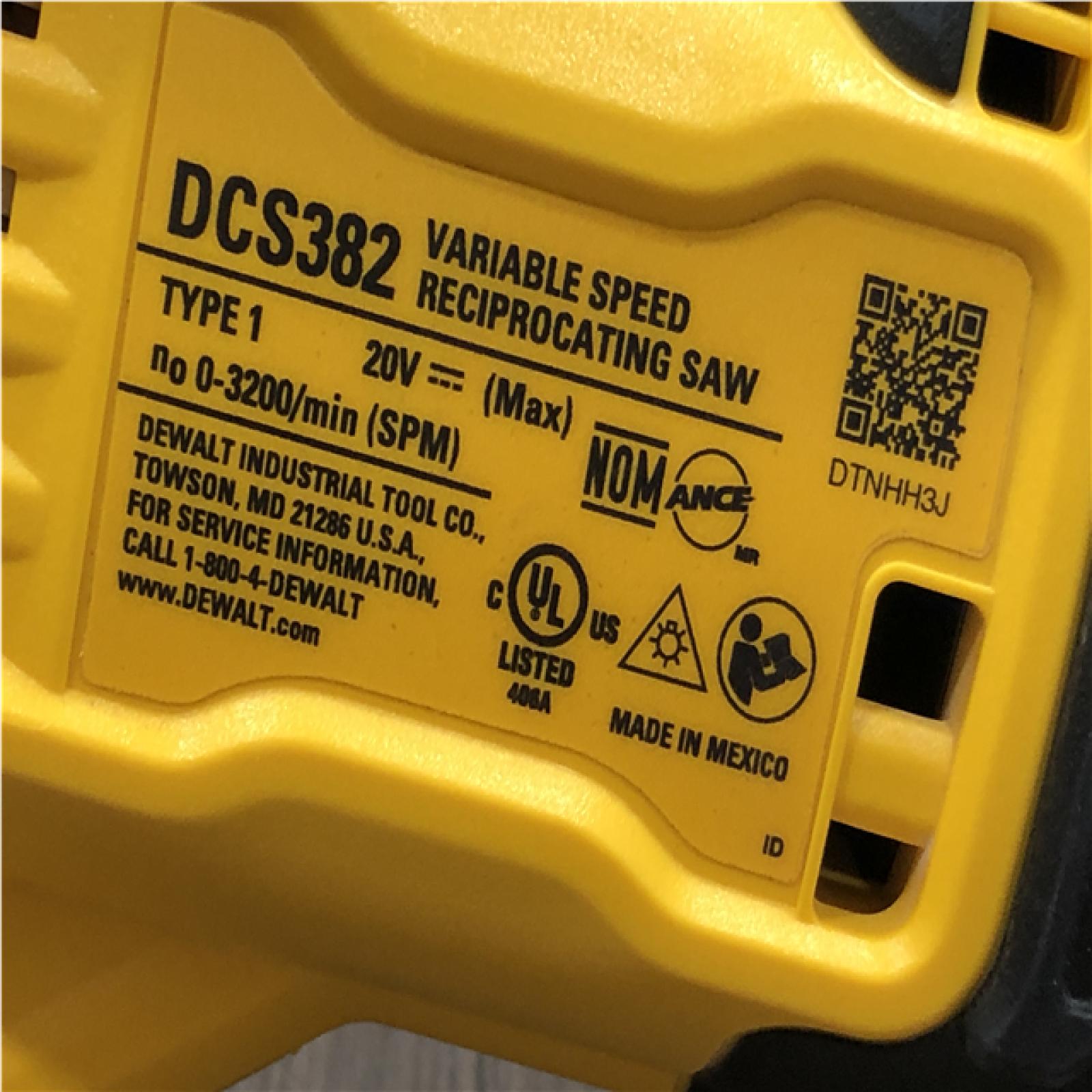 AS-IS DEWALT 20V MAX Cordless Brushless Reciprocating Saw (Tool Only)