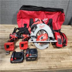Houston Location AS-IS Milwaukee Drill and Impact and Circular Saw and Batteries QTY/2