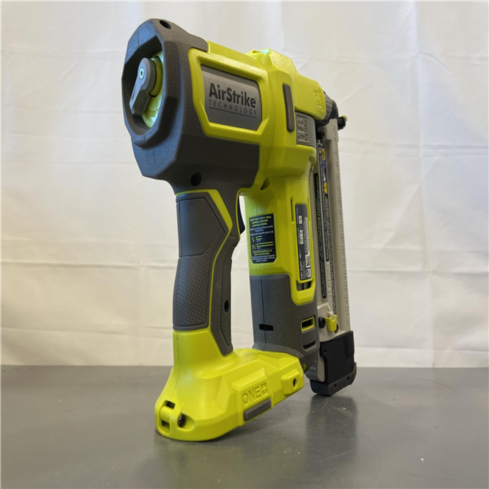 AS-IS -  RYOBI ONE+ 18V 18-Gauge Cordless AirStrike Narrow Crown Stapler (Tool Only)