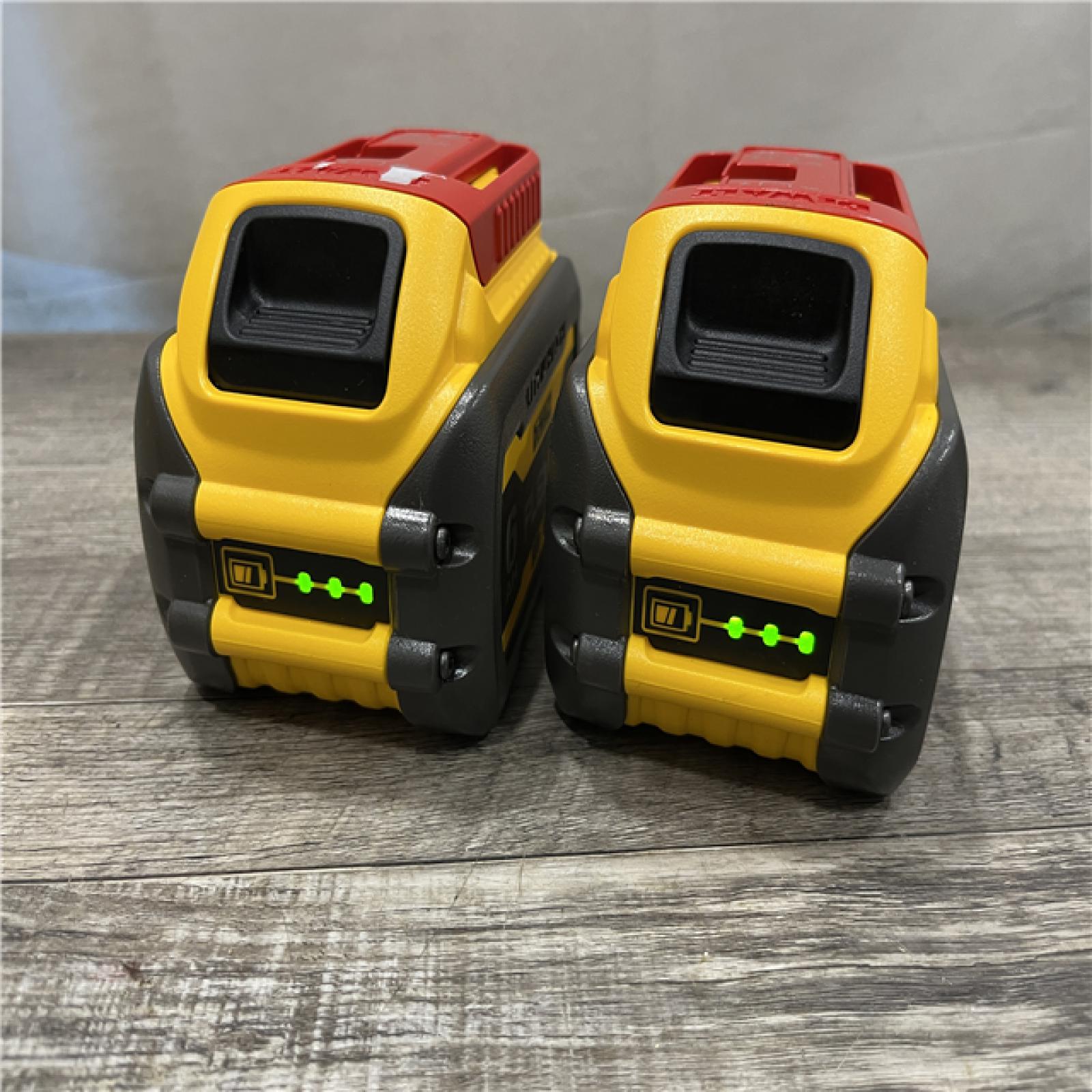 AS-IS DEWALT FLEXVOLT 20V/60V MAX Lithium-Ion 6.0Ah Battery Pack (2 Pack)