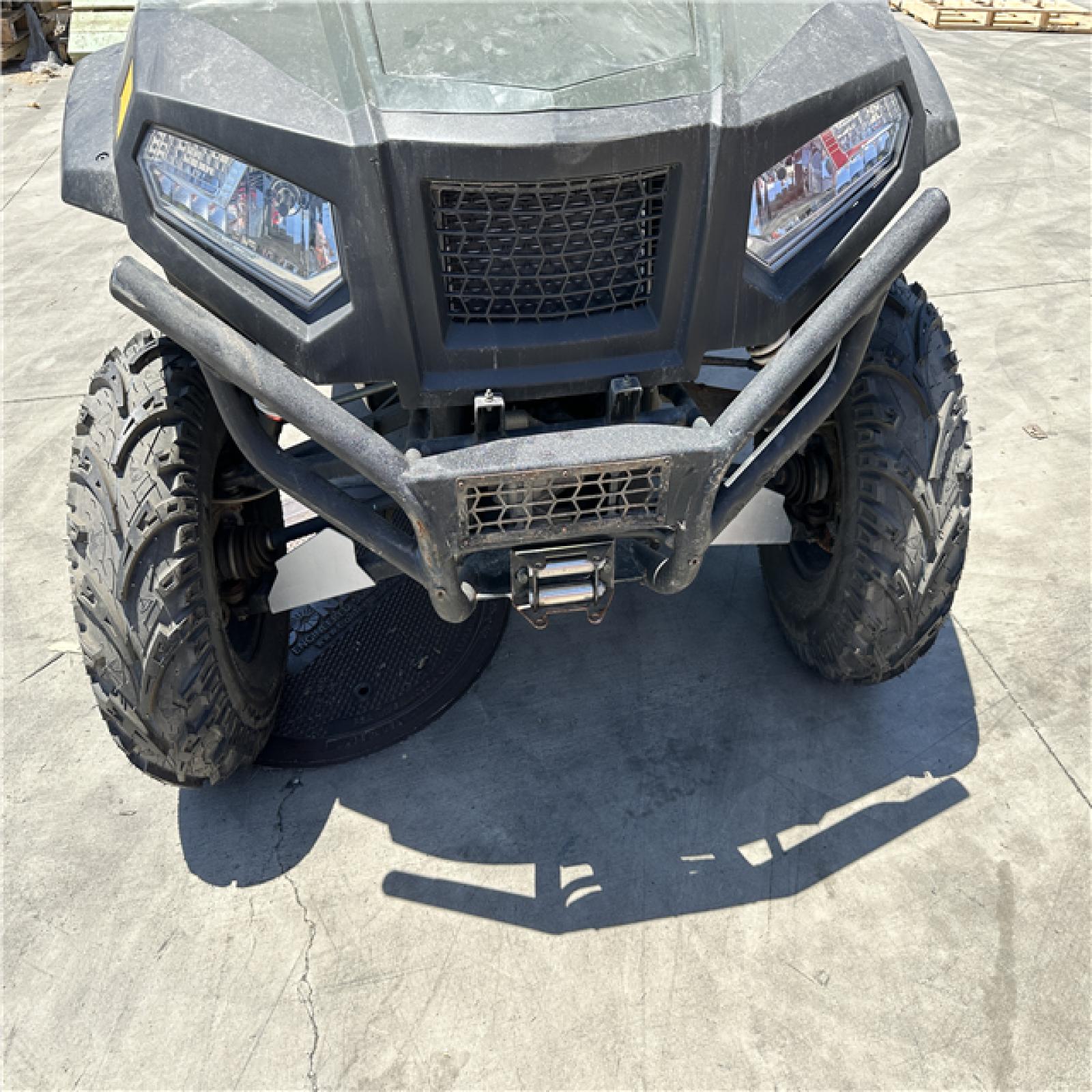 California AS-IS VECTOR 500 4WD UTV Delphi Multec in Green Utility Vehicle (No Key/Body Damage)