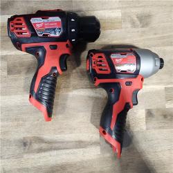 HOUSTON LOCATION - AS-IS Milwaukee 2 Tool Combo Kit W/ (2) Battery & Charger