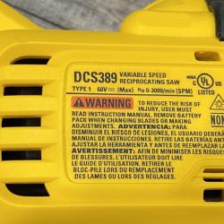 AS-IS DEWALT FLEXVOLT 60V MAX Cordless Brushless Reciprocating Saw (Tool Only)