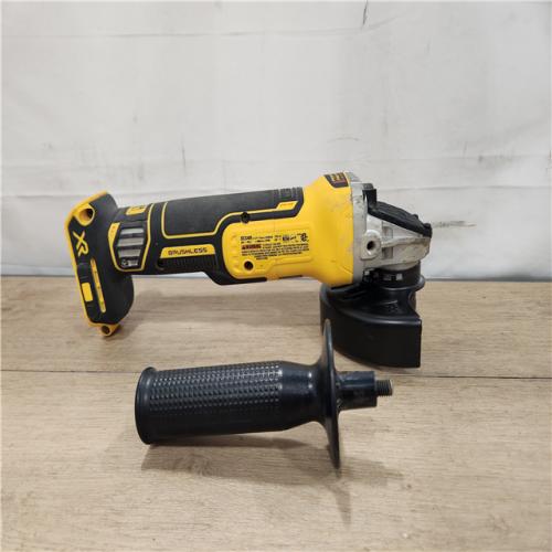 AS-IS- DEWALT 20V MAX XR Cordless Brushless 4.5 in. Slide Switch Small Angle Grinder with Kickback Brake (Tool Only)