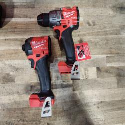 HOUSTON LOCATION - AS-IS (APPEARS LIKE NEW) Milwaukee FUEL 18V Lithium-Ion Brushless Cordless Hammer Drill and Impact Driver Combo Kit