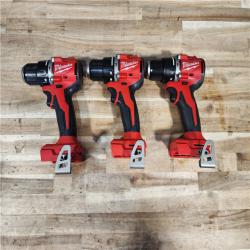HOUSTON LOCATION - AS-IS MILWAUKEE 3 TOOL COMBO
