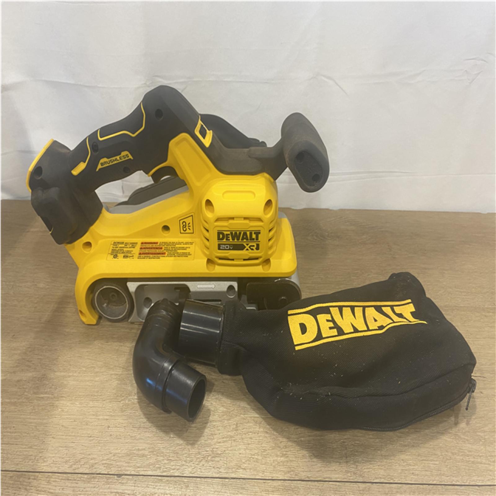AS-IS DEWALT 20V MAX* XR Brushless Cordless Belt Sander (Tool-Only)