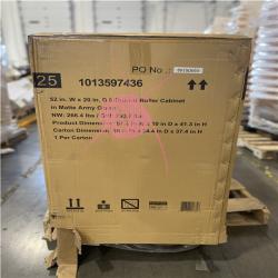 DALLAS LOCATION- HUSKY Heavy Duty 52 in. W 9-Drawer Matte Army Green Rolling Tool Cabinet
