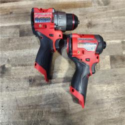 HOUSTON LOCATION - AS-IS Milwaukee 3497-22 12V Brushless Hammer Drill and Impact Driver Combo Kit