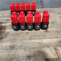 HOUSTON LOCATION - AS-IS MILWAUKEE BATTERY PACK QTY - 20