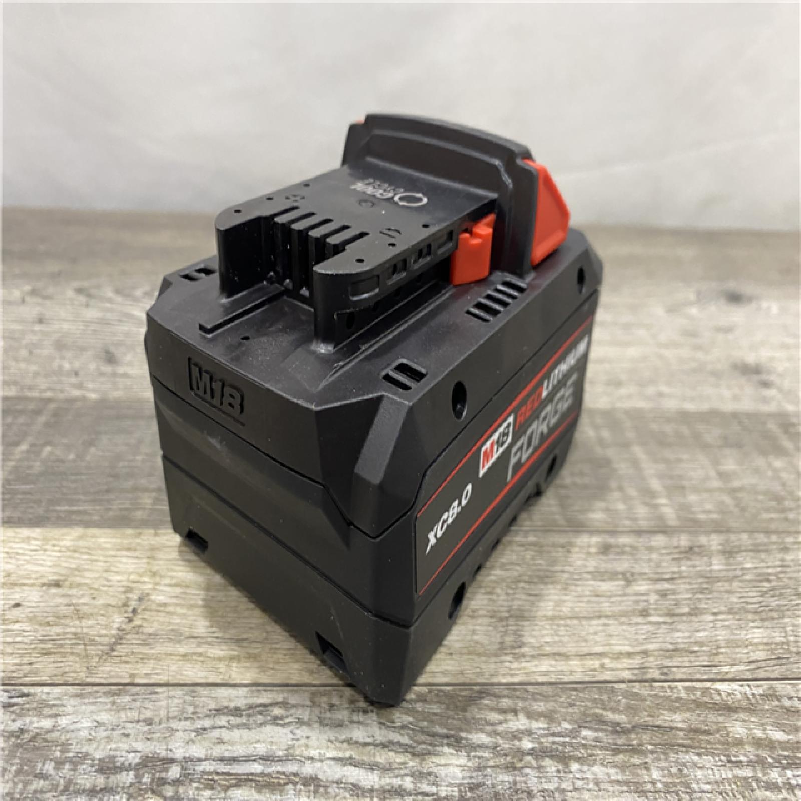 AS-IS Milwaukee 18-Volt Lithium-Ion REDLITHIUM FORGE Starter Kit with 8.0Ah Battery and Rapid Charger